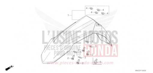 FRONT FENDER CRF450RXM de 2021